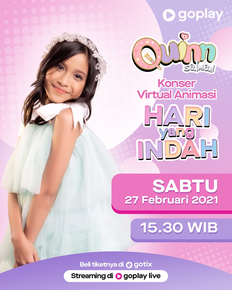EverywhereID's tweet photo. Nonton konser virtual animasi "Hari yang Indah" dari Quinn Salman udah paling ampuh buat bikin adek, ponakan, sepupu, anak atau bahkan kamu sendiri buat gak bosen di rumah.
#GoPlayLive #QuinnHariYangInddah #GoPlayIndonesia https://t.co/ze4jeClx9G