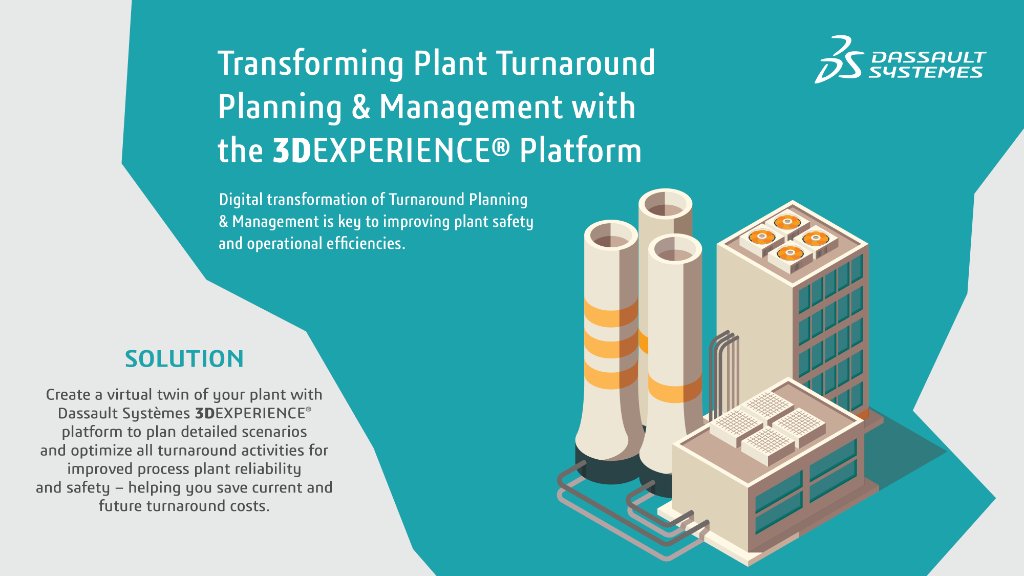 The need for operational excellence has never been greater for #oilandgas companies. Learn how transforming refining and #petrochemical plant turnaround planning and management with #3DEXPERIENCE can unlock key operational efficiencies. go.3ds.com/YOd