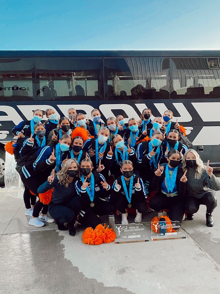 Proud to announce that we are Class A Nebraska State Champions in pom &amp; jazz🤩 #thelegacycontinues
