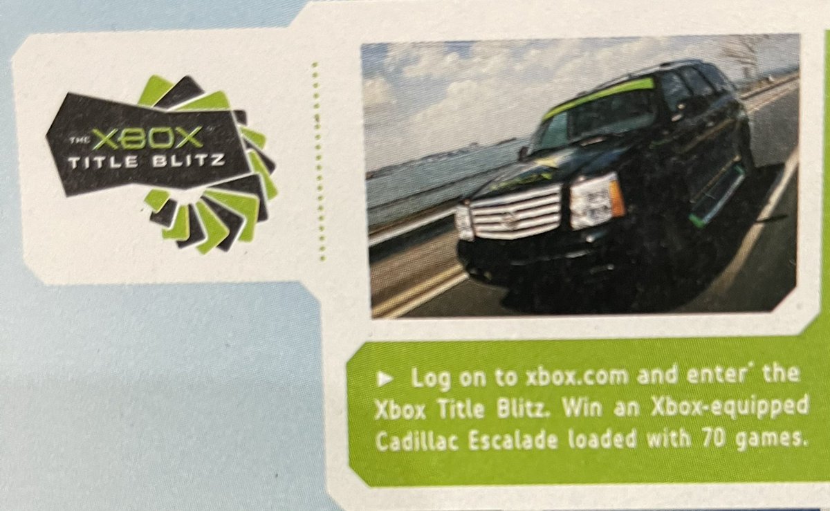 So with all the cool #OriginalXbox stuff @XboxDarkRoom & @GameboxUkv have been showing us, I’m still not impressed & won’t be until one of them starts driving around this #CadillacEscalade from @Xbox. #XboxTitleBlitz Pass the word that they need to up their game.