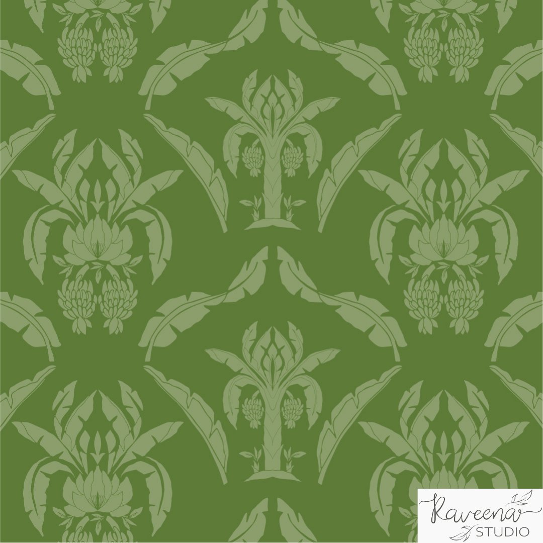 RaveenaBaskaran's tweet photo. #textileprint #textiledesign #printforhome #printforfashion #printmakers #artistic #bananarepeat #bananapattern #bananadesign #bananatree #bananatreedesign #bananatreerepeat #damaskwallpaper #damaskrepeat #damaskpatterns #damaskprints #moderndamaskwallpaper #moderndamask https://t.co/pcf9FSCKyC