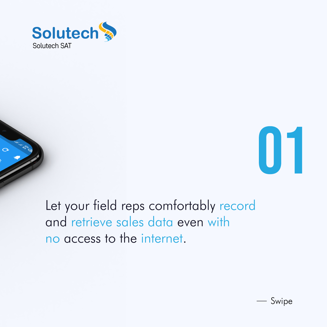 SolutechLimited's tweet image. No internet connection? No problem.
With our offline capability feature, your rep is still able to perform sales activities despite no connectivity.
#TechnologyTimes 
#technology 
#Salesforce 
#Salestechnology