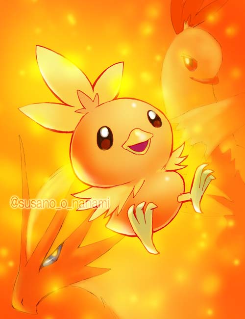 すさノお ポケモンとかのイラストを描く Skeb受付中 على تويتر アチャモにきめた ワカシャモにきめた バシャーモにきめた