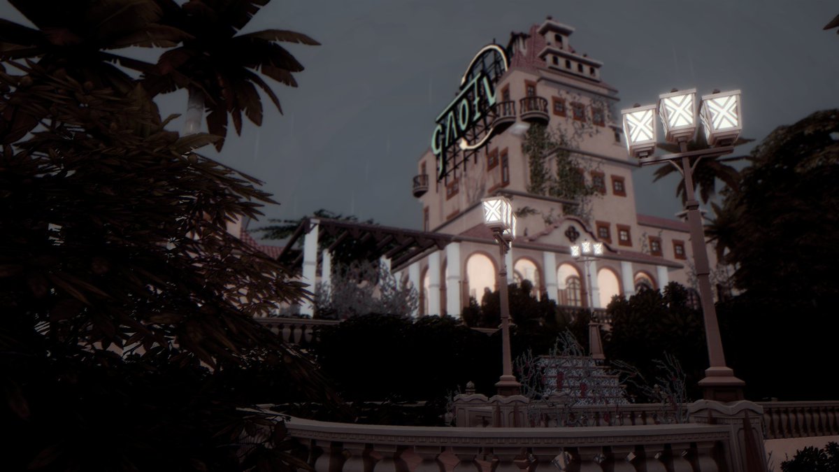 SSChanSims's tweet image. Amidst the glitz and the glitter of a movie town at the height of its golden age, the Hollywood Tower Hotel was a star in its own right... until one night that changed it all. Are you ready to fill a vacancy... in the Twilight Zone? 🎶 #thesims4 #showusyourbuilds #towerofterror