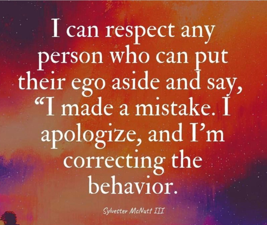 CounsellingBeac's tweet photo. How are you at apologising?  The subject of apologies comes up often in relationship counselling.  For me this statement really resonates, what about you? https://t.co/zH1cPBPWzs