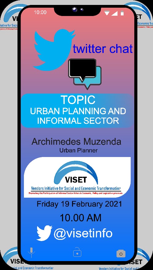 Reminder to make a date with us this morning as we tackle Informal Sector infrastructure needs <a href="/TheFeedZW/">#PeoplePowerPlanet</a> <a href="/NewZimbabweCom/">NewZimbabwe.com</a> <a href="/OpenParlyZw/">Open Parly ZW</a> <a href="/263Chat/">263Chat.com 🇿🇼</a> <a href="/WIEGOGLOBAL/">WIEGO</a>