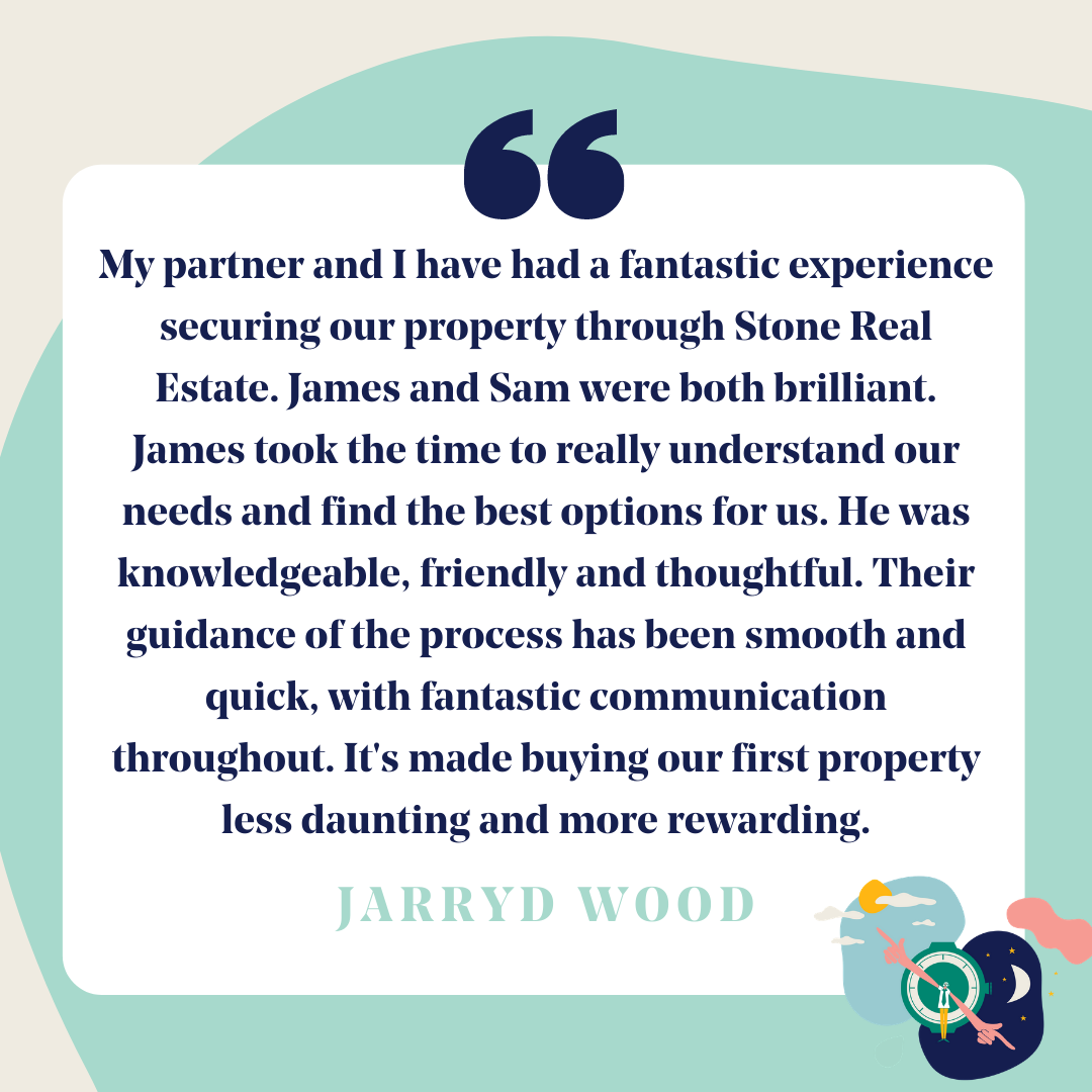 "It's made buying our first property less daunting and more rewarding." We're so glad we could you help you both buy your first home. Best of luck to you both!