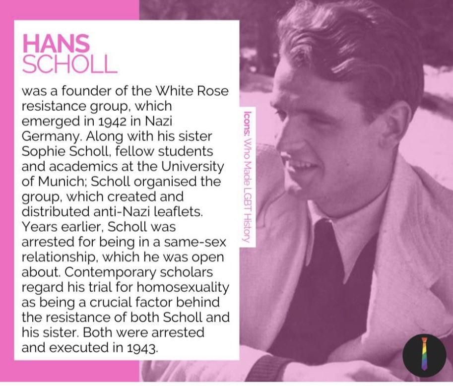 Today’s <a href="/PortobelloHigh/">Portobello High Sch</a> <a href="/tiecampaign/">TIE</a> LGBTIcon is Hans Scholl #unsung #intersectionality #LGBTHM21 #history #ReadyRespectfulSafe