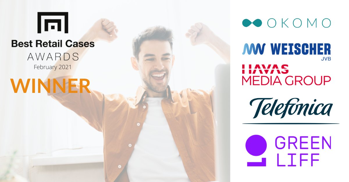 BestRetailCases's tweet photo. HERZLICHEN GLÜCKWUNSCH an 
| #Okomo mit #BMW Bühler |
| #Weischer &amp; #Havas mit #Zalando |
| #Greenliff mit Swiss Retail Federation |
| #Telefónica mit #O2-Shop | 
...und alle weiteren Platzierten!
https://t.co/6IYh4WRDoj

#bestretailcases #retail #winner #award https://t.co/C0QH6GuKiR