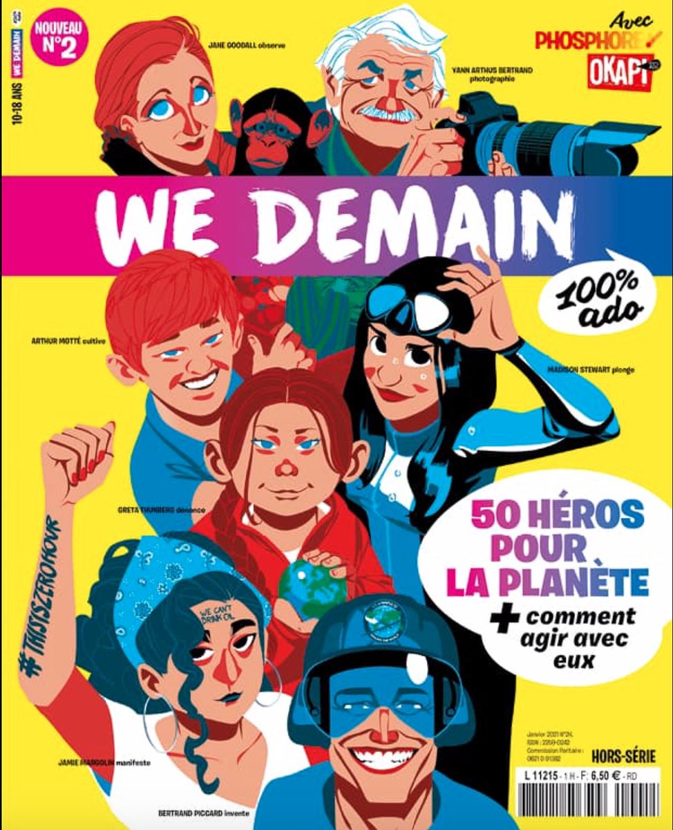patvigier's tweet photo. "Les dernières reines" mettent en scène des héros à l'image de l'activiste @vanessa_vash. La #GenerationGreta compte de nombreux acteurs sur le continent africain, leurs portraits dans le n°2 du mag @WeDemain 100% Ado.
#VendrediLecture
#friday4future
#climateemergency
#ecocide https://t.co/ZfUnIAVx8a