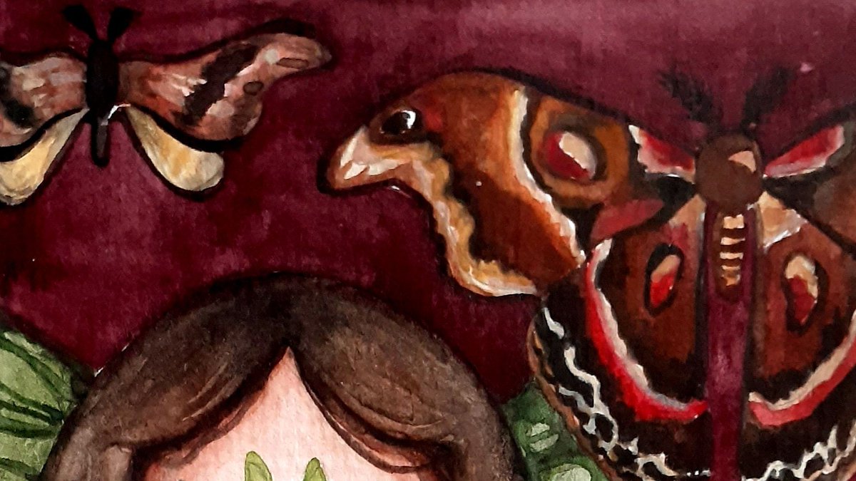 iooviii's tweet photo. cant take a picture to save my life but heres a moth girl 🦋👁️ https://t.co/U2TvIHF5y9