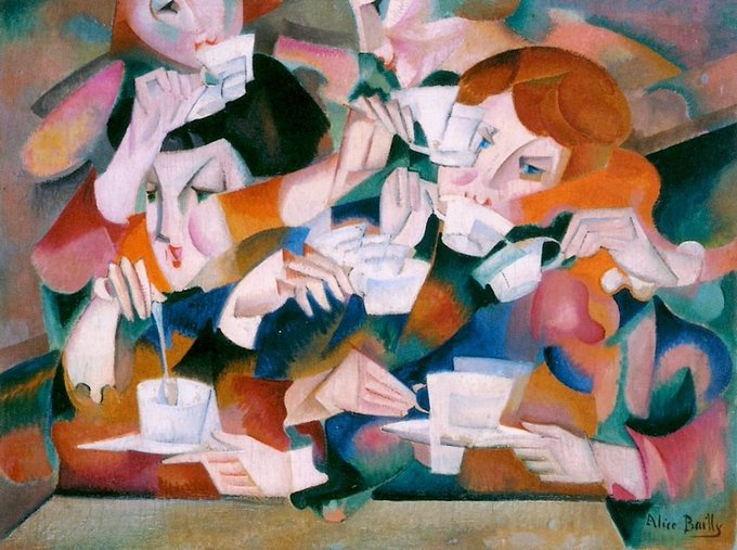 Swiss artist Alice Bailly, Tea, 1914 #womensart #FridayFeeling