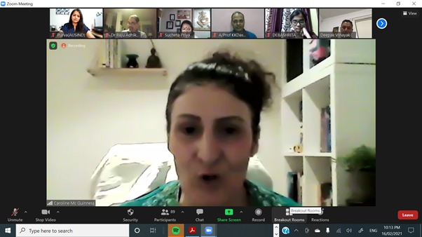 Thank you Caroline Mc Guinness, @TheCarolineMCG for your message of hope, support &amp; resilience. Your work in Empowering Women have been highly appreciated and interns are keen to learn more on mental health &amp; success. #AustraliaIndia <a href="/MrDeepakVinayak/">Deepak Vinayak OAM JP</a> <a href="/SACLG_Australia/">SACLG Australasia</a>