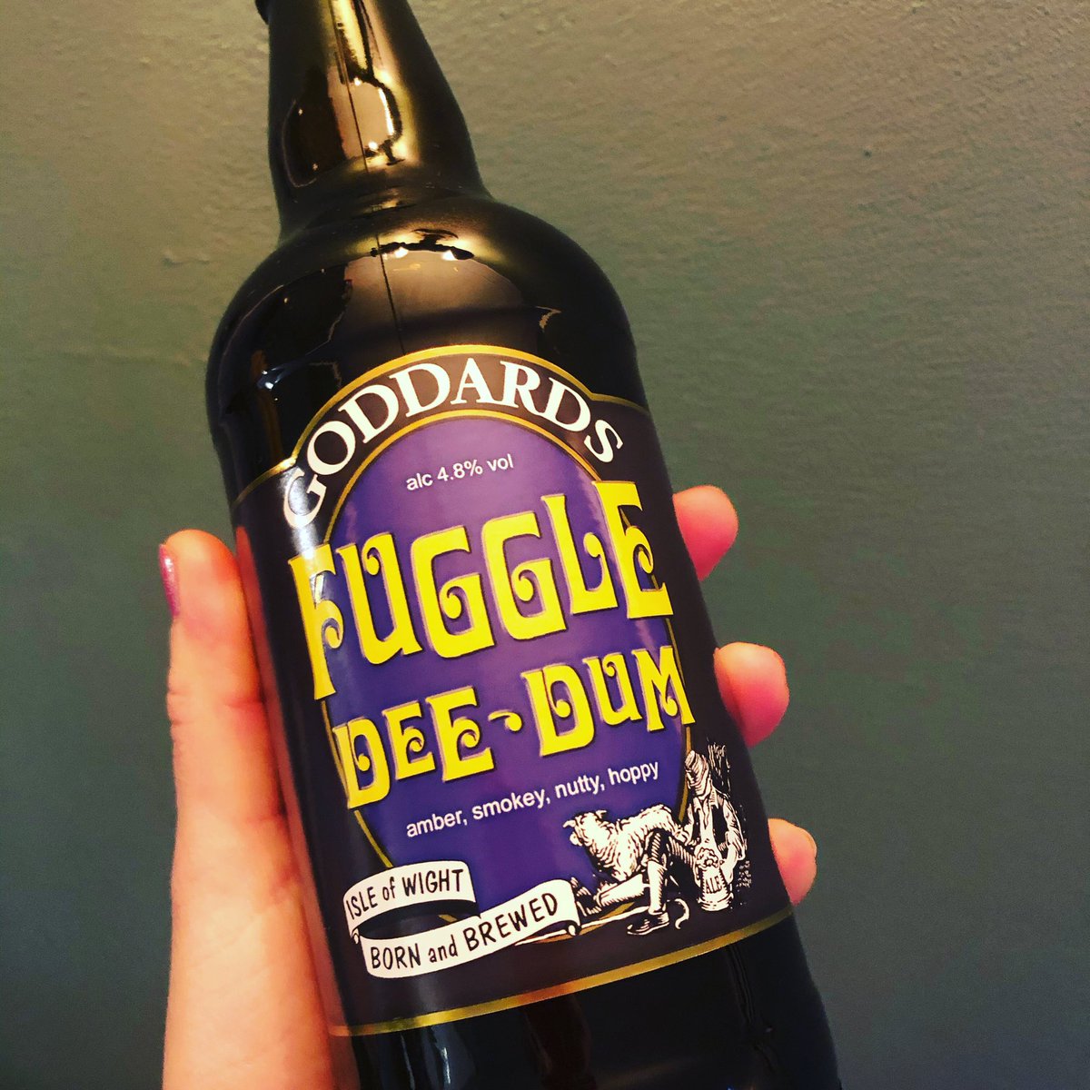 Something to look forward to this weekend... a nice bottle of #fuggledeedum... will one be enough 🤔?! #deliverbrew #goddardsbeers #letsbuylocal #drinkresponsibly Still time to get beer on the van today 01983611011 or DM (9.30am cut off) #keepingthebeerflowing #beertoyourdoor