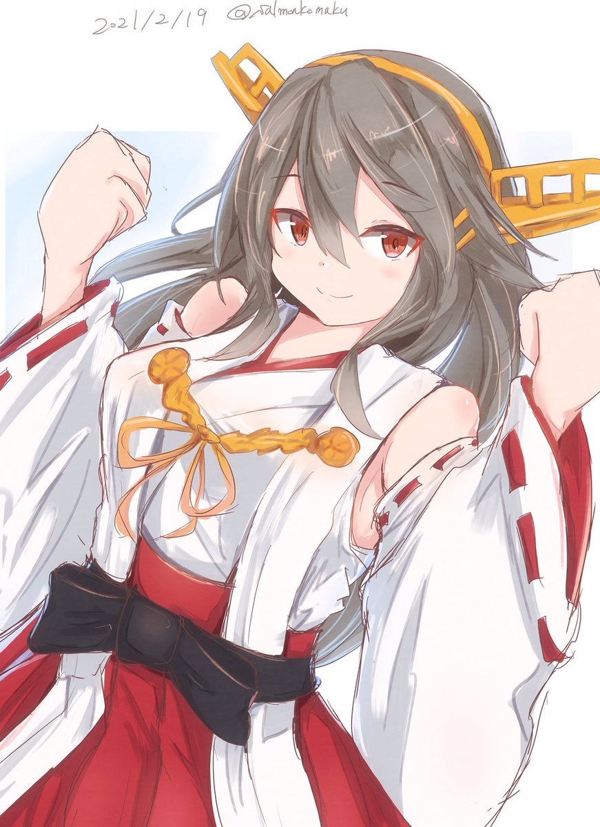 榛名(艦これ) 「榛名は、大丈夫ですっ 」|さあもん@残4件のイラスト