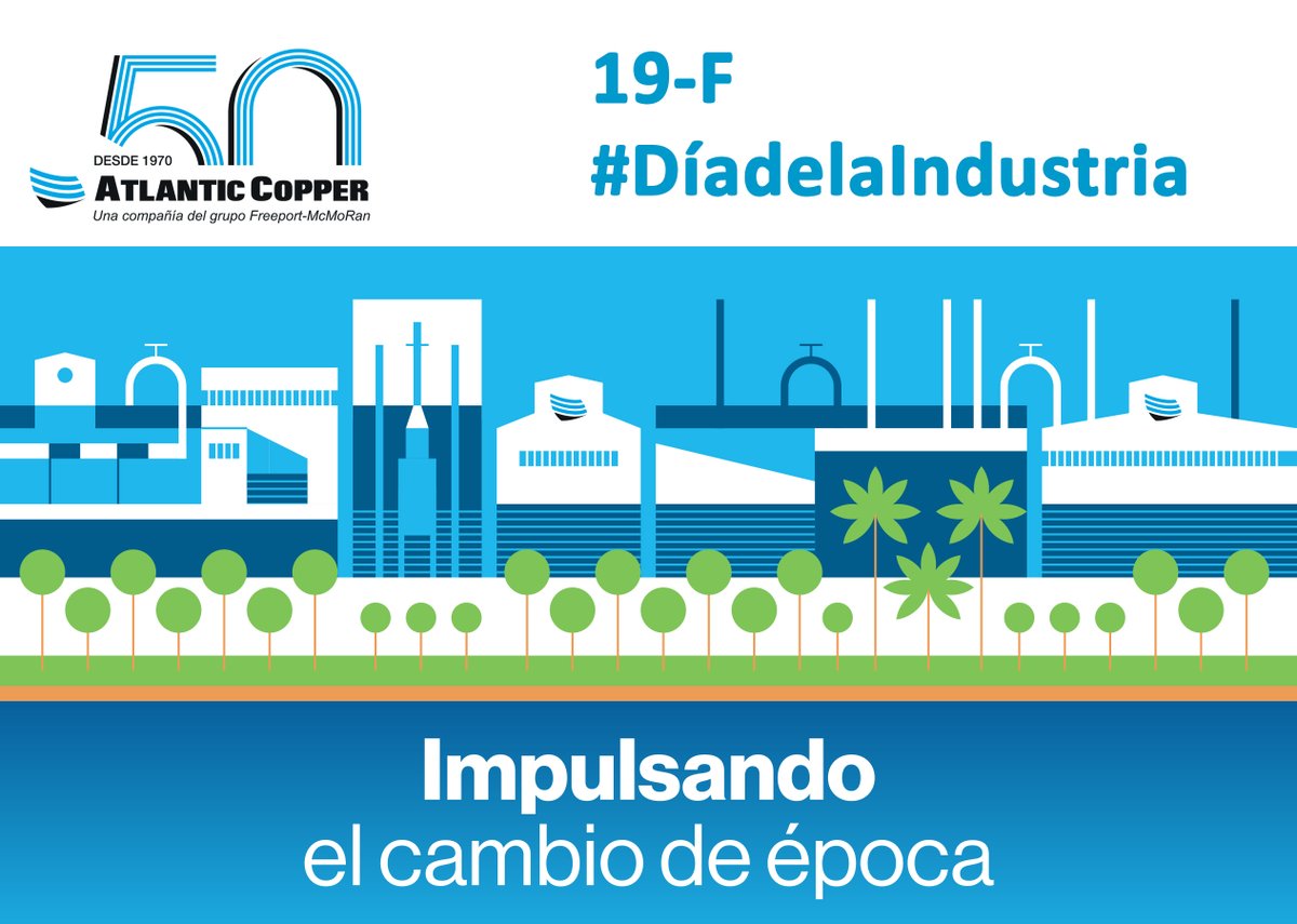 🧪‍¡Hoy celebramos un gran día para todo nuestro sector, el #DíadelaIndustriaAIQBE! Desde Atlantic Copper nos sentimos muy orgullosos de pertenecer a un sector #esencial, produciendo #materiales necesarios para el sector #sanitario, #energético y #agroalimentario
