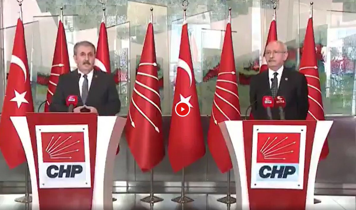 BBP Genel Başkanı Mustafa Destici, Kemal Kılıçdaroğlu ile yaptığı ortak basın toplantısında bu ifadeleri kullandı;

"Ha Kandil'de Karayılan ha Meclis sıralarında oturan kara çiyan; ha Duran Kalkan ha Pervin Buldan"

Kemal Kılıçdaroğlu bu açıklamadan sonra kıpkırmızı kesildi.