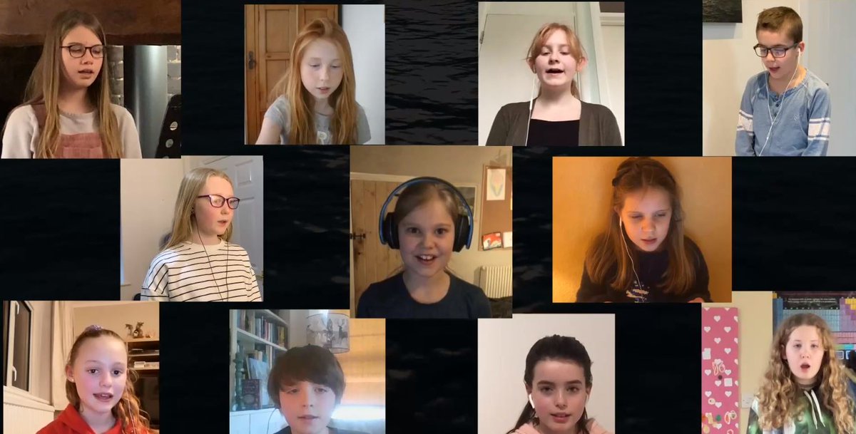 KingsCollPrep's tweet photo. Last week our senior choir sang a beautiful version of Wade in the Water as part of Mr Chippendale's assembly. Despite lockdown, our young musicians are still able to come together as #virtualensembles and enjoy their #musiclessons. #creativityinlockdown https://t.co/k5q1meY5OF