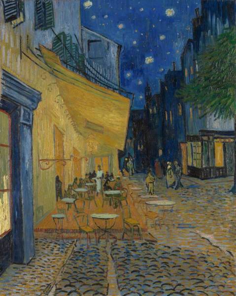 Vincent didn’t think the night is sky black or the stars white. 🌃

📝 ‘If you look carefully you’ll see that some stars are lemony, others have a pink, green, forget-me-not blue glow.’.

🖼️ Terrace of a Café at Night (Place du Forum) (1888) #VincentVanGogh