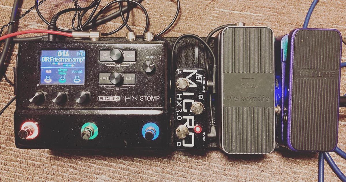 matsu0515guitar's tweet photo. 小さいは正義(言いたいだけ
とりあえず組んでみた。
@jetpedals @official_line6
#guitar #dailyguitar #jetpedals #jetmicro #line6hxstomp #line6 #ギター #pedalboard #pedaltrainnano #pedaltrain #guitarporn🎸 https://t.co/4ZIpKGVbx8