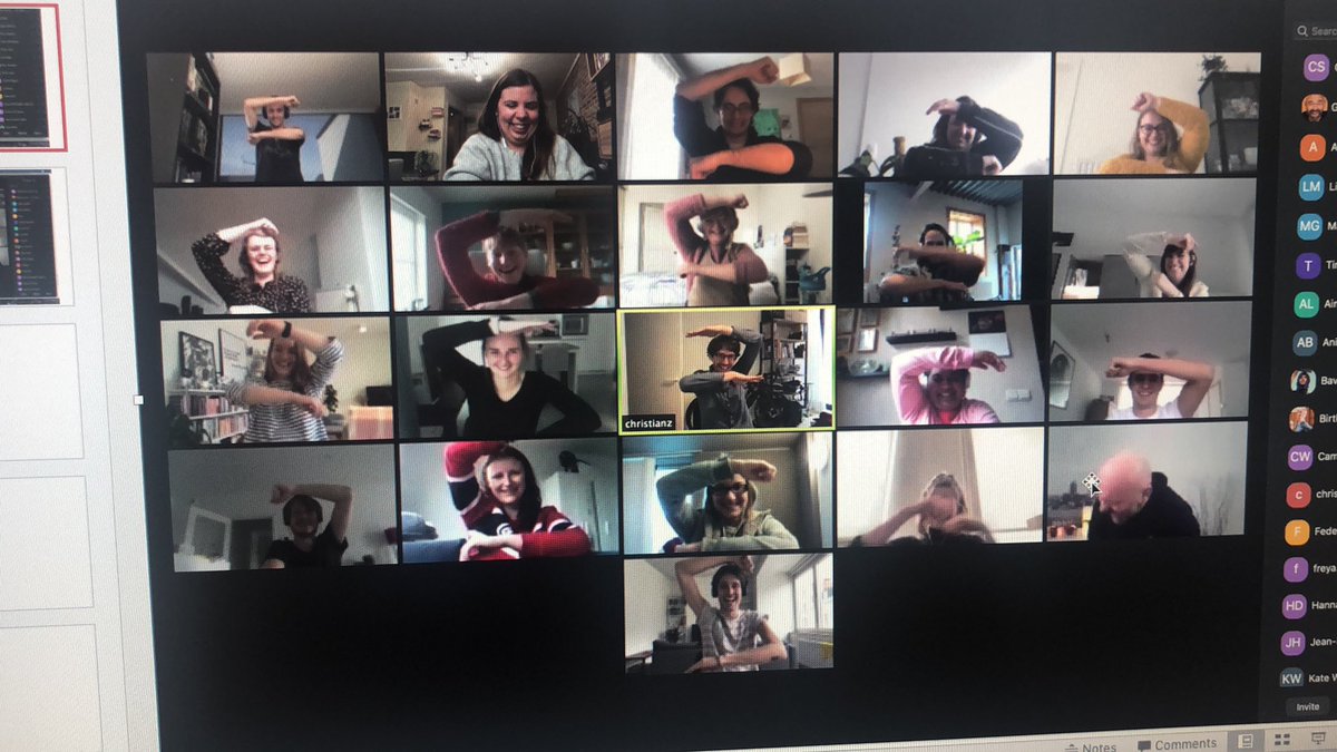 KC_DC_01's tweet photo. Quick laughter break at the #guilliotts online brainstorming! Thanks to Geert Van De Vijver for making us all smile!! 🤣🤣 #smileatwork https://t.co/RO1DcLQ1MS