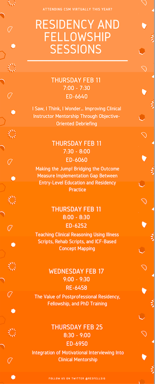 ANPT Residency & Fellowship SIG tweet media