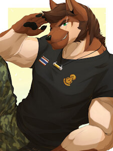 Submission "Military police theme" on #Inkbunny inkbunny.net/s/2379697
