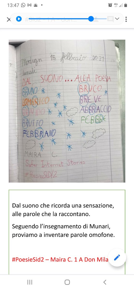 3cdmodugno's tweet image. Maira, 1A ,scuola primaria,  plesso Don Milani
#PoesieSID #PoesieSID2 @MusePUGLIA