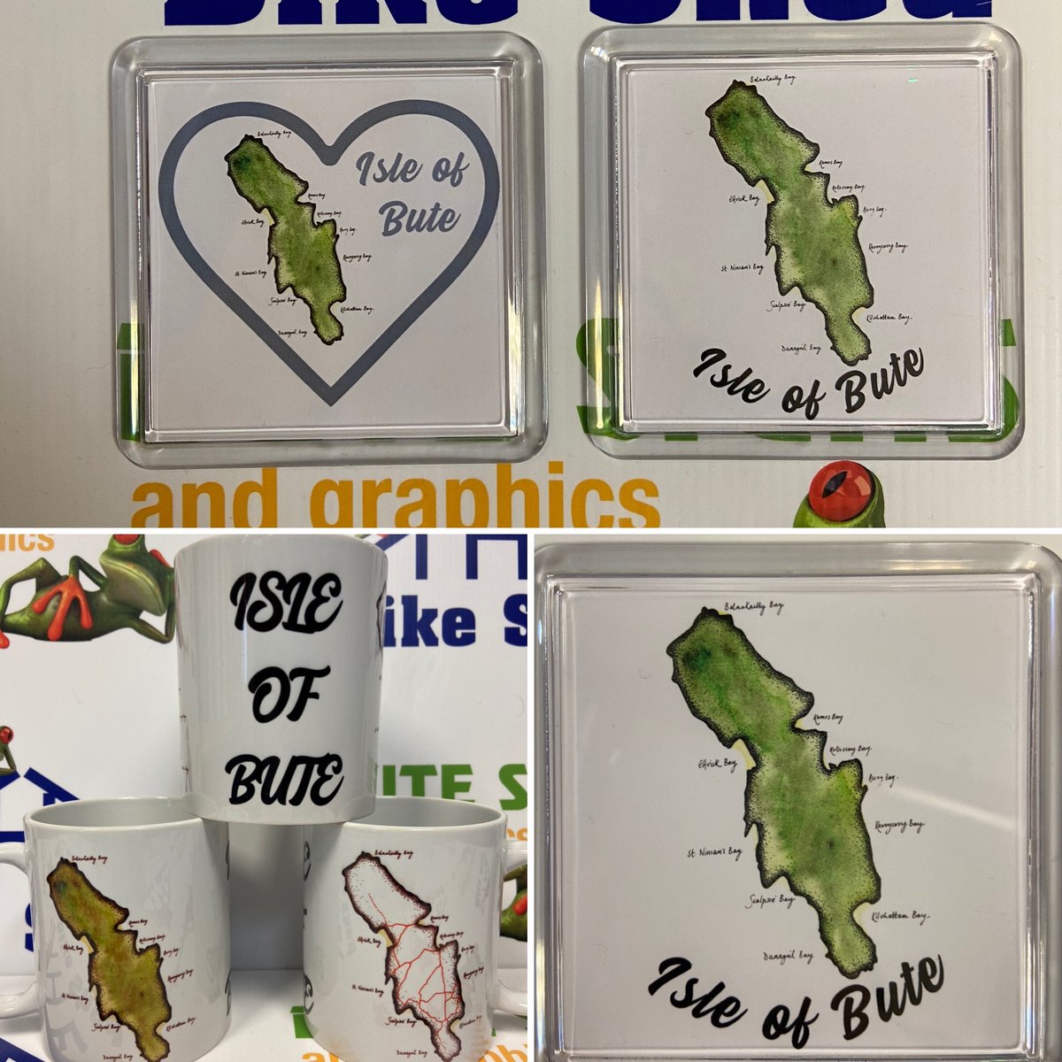 Thebikeshedbute's tweet photo. Our new range available in store or on our website. The Isle of Bute image we commissioned Ruth slater to create &amp; copyright owned by us. We wanted something different to everyone else. We hope you like it #teambikeshed #isleofbute #newrange #open7daysforyou #supportlocal #bute https://t.co/gCUXrFsNVF
