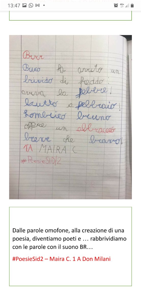 3cdmodugno's tweet image. Maira, 1A scuola Primaria,  plesso Don Milani
#PoesieSID #PoesieSID2 @MusePUGLIA