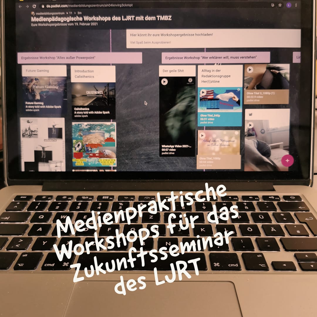 2 medienpraktische Workshops für 32 FSJler des Landesjugendring Thüringen
WS 1: Wer erklären will, muss verstehen.
WS 2: Alles außer Powerpoint.