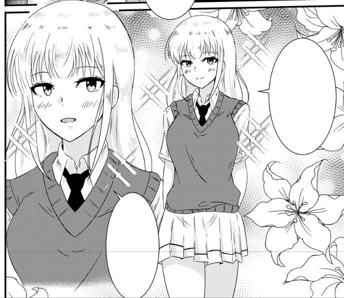加藤さん描いてる 