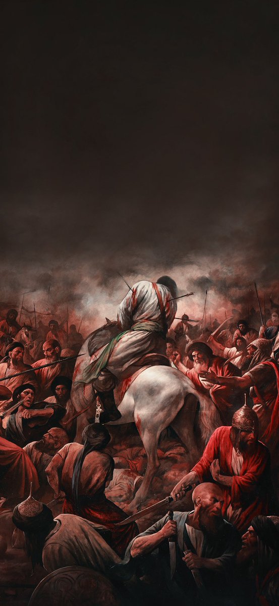 In the end he was also Martyred alone by army of thousands. He was beheaded in prayed against this rock by 13 strikes of dagger After beheading him, the horses ran over his body. Even the ghosts were heard weeping for him...