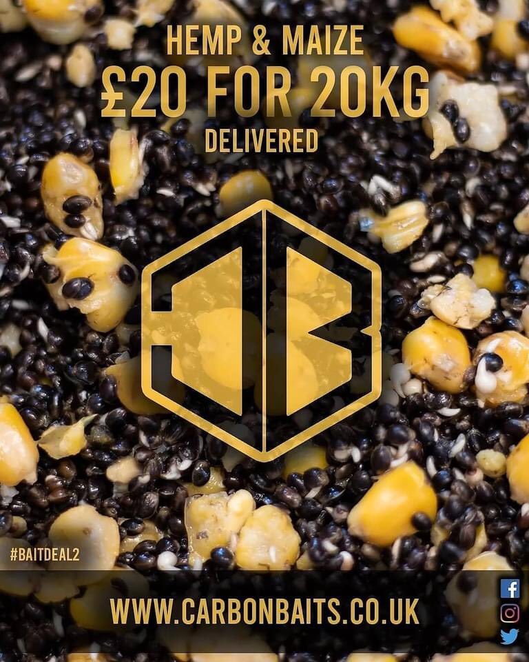 CarbonBaits's tweet photo. Ends this weekend...

....💥Hemp &amp; Maize💥.... 

Comes in 5 kg Bags  

Available in Frozen £20 or Shelflife £30 

Delivered free of Charge to your door  

Click Here 👉 https://t.co/3j7Mjp95Yj https://t.co/OrfSMDczRR