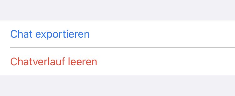 chatvisualizer's tweet image. Super good news: The chat export functionality in WhatsApp is finally back for users in Germany!