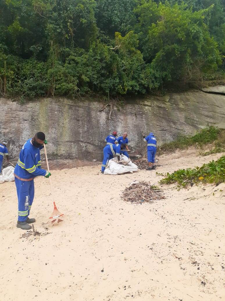 adjspmacae's tweet photo. Assim que chegaram, localizaram uma construção clandestina de estacas de madeira que estaria sendo utilizada como ponto de comércio. A estrutura foi derrubada... https://t.co/0GG5SH7KUn