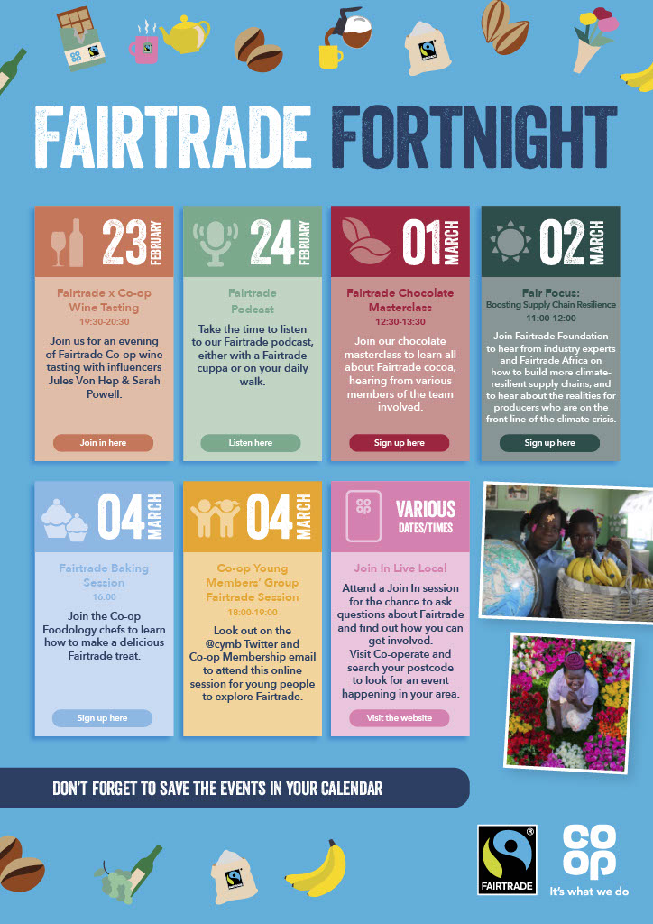 AllanTopen's tweet photo. Join @coopuk this #FairtradeFortnight to champion a better way of doing business for producers across the world. Thank you for choosing Fairtrade and fighting for climate justice! #ChooseFairtrade #ItsWhatWeDo https://t.co/hrghqfLs7Y
