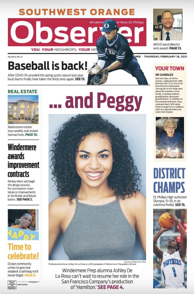 The world of WPS Alumna Ashley De La Rosa! See page 4! orangeobserver.com/021821-southwe…
