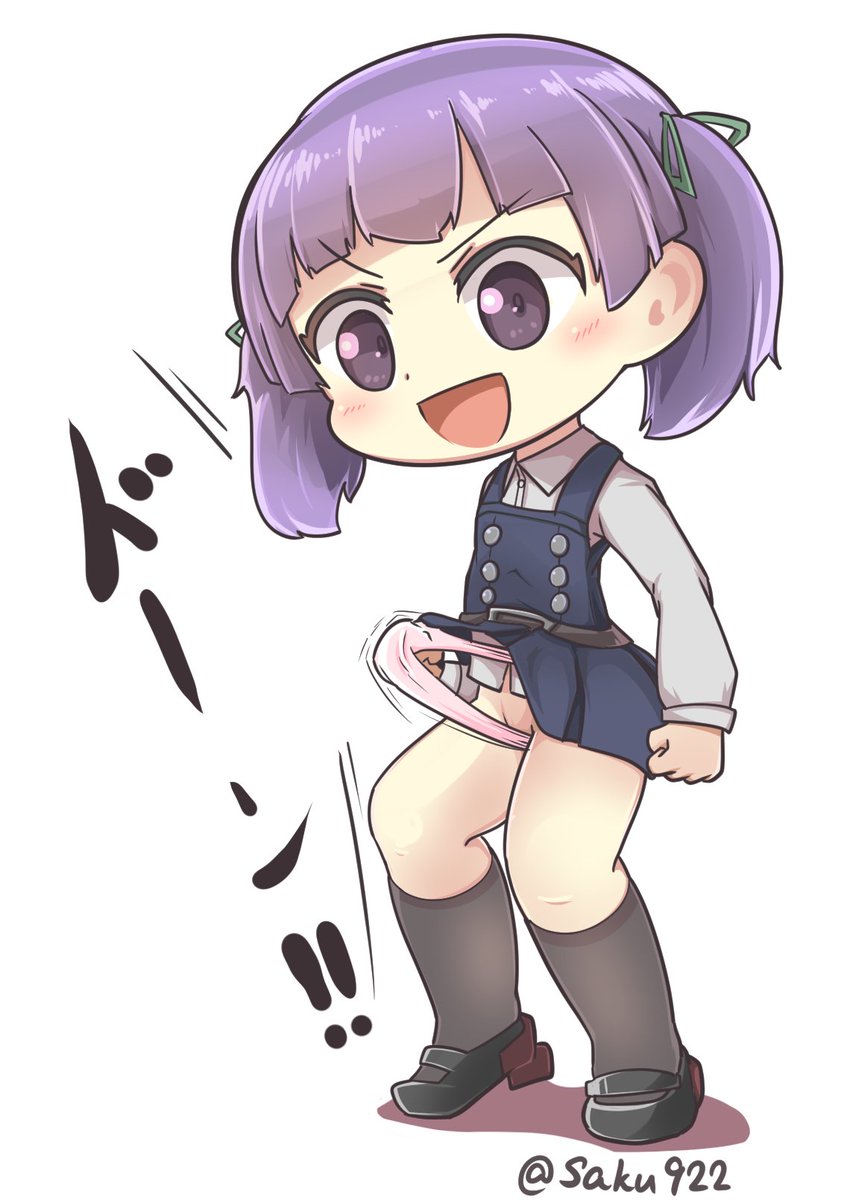 #見た人も無言でちびキャラを貼る
うちではこれが通常頭身です? 