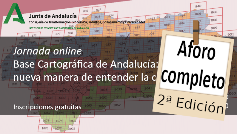 IECA_Andalucia's tweet photo. 🤩Estamos alucinando, habéis vuelto a hacerlo, aforo completo para la próxima Jornada online: "Base Cartográfica de Andalucía: una nueva manera de entender la #cartografía"
¡¡Muchas gracias por vuestro interés!! Os esperamos el lunes a las 17:00 🤗
https://t.co/RwxCWS4tNf #BCA10 https://t.co/KqjxY8hqpw