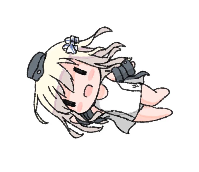 #見た人も無言でちびキャラを貼る 