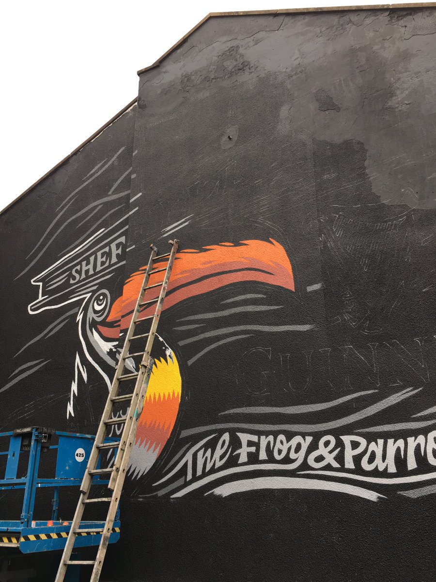 JumbleDesign's tweet photo. Good to be painting with https://t.co/sVp2Dv0Doc in Sheffield this week. 
#sheffieldissuper
#Sheffield https://t.co/tLrGFMKHF1