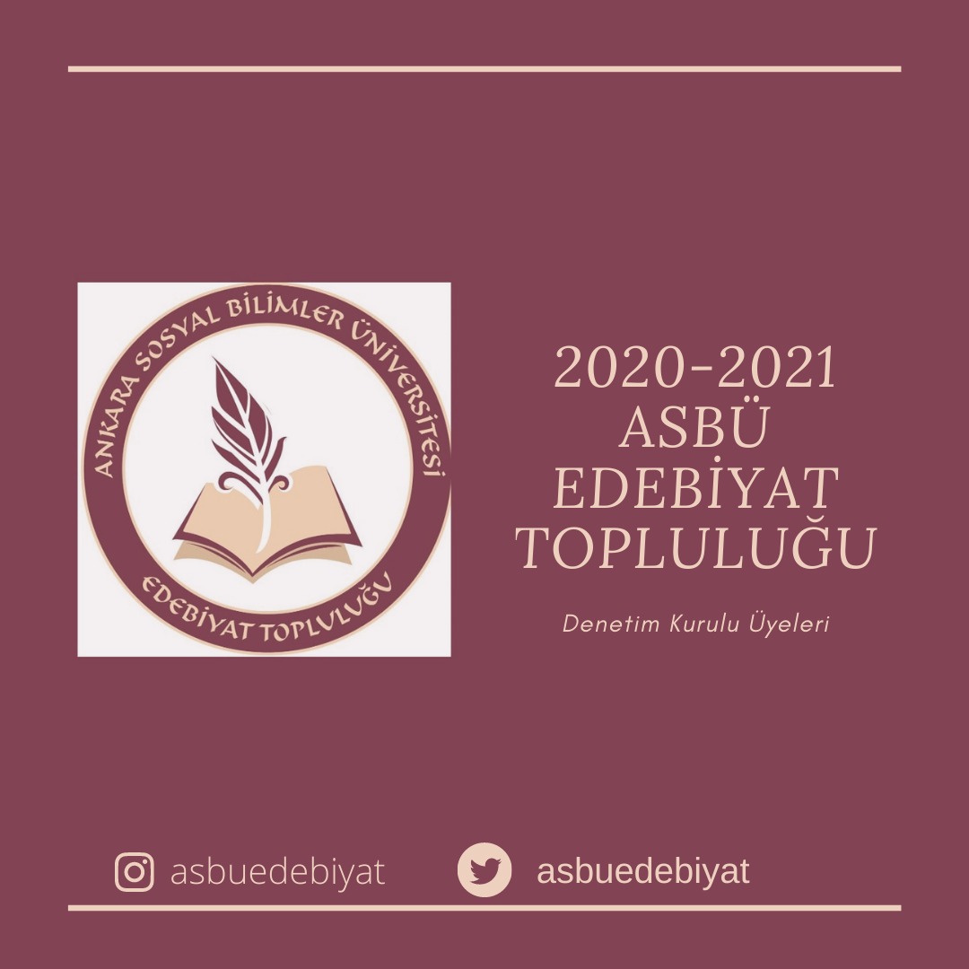 asbuedebiyat's tweet photo. ASBÜ Edebiyat Topluluğu Denetim Kurulu'nu tanıyalım.

Bizi @asbuedebiyat olarak Instagram'dan takip etmeyi unutmayın.

#asbü #edebiyat #asbüedebiyat #edebiyattopluluğu #asbuedebiyattoplulugu #asbüedebiyattopluluğu https://t.co/xGlE9GCaao