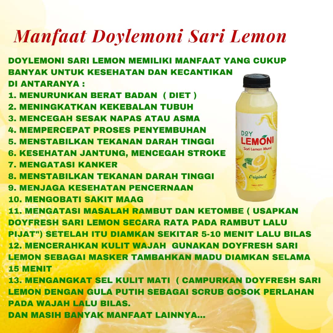 ArizkyPrima's tweet photo. Peluang usaha sari lemon murni 100% halal
Kemasan polos bisa kamu branding sendiri. 
Klik di sini 👉 https://t.co/GoI1o92yDt

Wa :  082117519969
@OfficialAsoppsi
#PewiraUsahaPemula https://t.co/V7TMh8GAFF