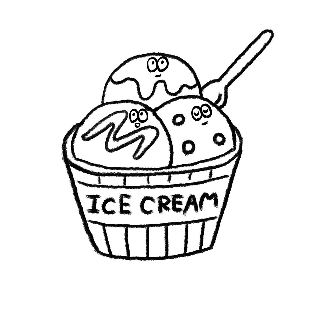 Twitter 上的 Hole カップアイスクリーム 線画も イラスト好きさんと繋がりたい イラスト好きな人と繋がりたい 絵描きさんと繋がりたい 食べ物イラスト Illustration T Co Zm2chvfpcq Twitter