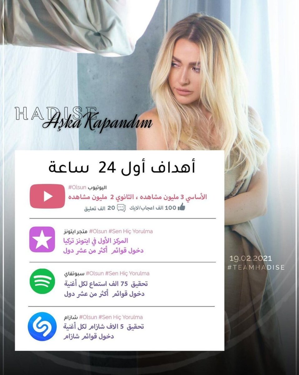 daimapozitifol's tweet photo. TREND ETKİNLİĞİ VE DİJİTAL PLATFORMDA Kİ HEDEFLERİMİZ #Hadise #Olsun #TeamHadise 
Hedef: 4K Mention

https://t.co/fhe9m4FvY5 https://t.co/PkBvgxB7kv