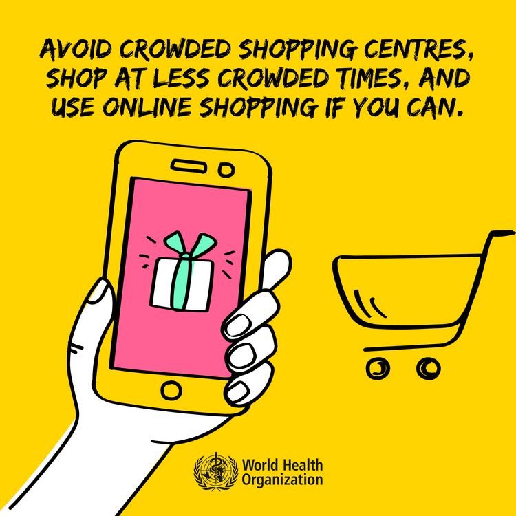 We all know we need to go get groceries, consider doing mobile orders to reduce the spread of Covid-19 #iupleads