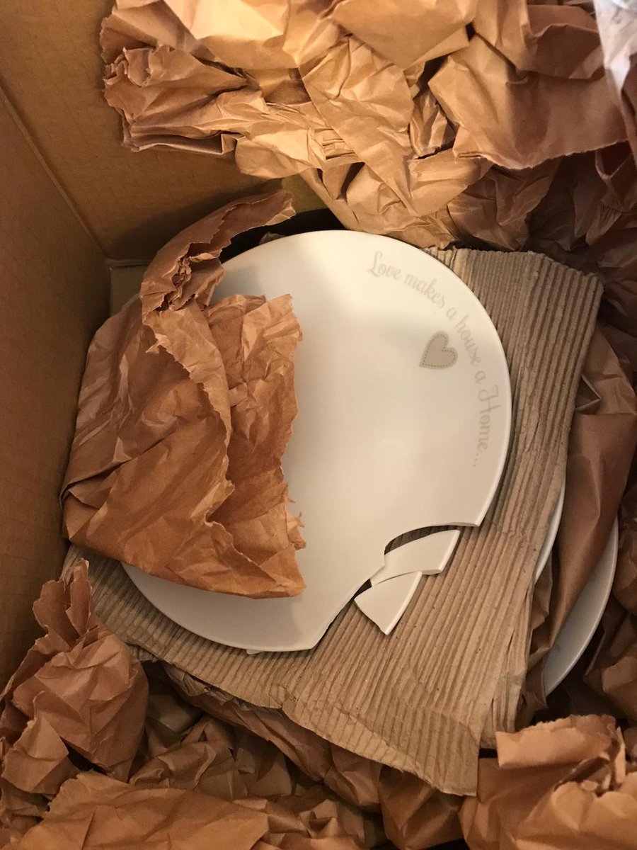JamieNewmanTSB's tweet photo. @TheRangeUK Yes... lovely.
What isn't lovely is that nobody has contacted me about my delivery of smashed plates.
#badcustomerservice https://t.co/vmHQzmxyPc
