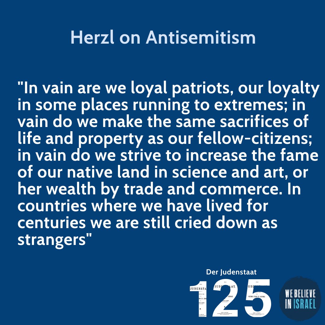 Herzl on Antisemitism:  #DerJudenstaat  #Herzl (2)