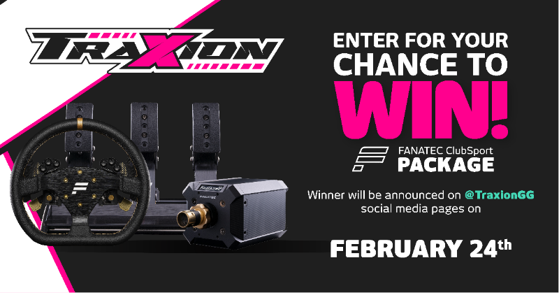 TraxionGG's tweet photo. 🎁 To celebrate next week's launch of #TraxionGG our good friends at @fanatec have hooked us up with a full ClubSport package to give away!